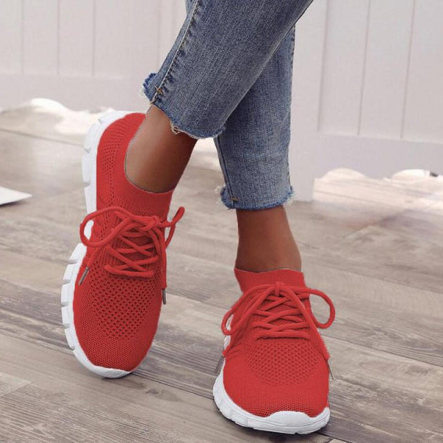 Slip-On-träningsskor | Mesh | Promenader | Slip-On-sneakers | Ortopediska skor för kvinnor-Mira Lina