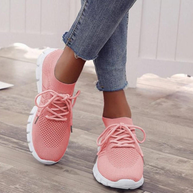 Slip-On-träningsskor | Mesh | Promenader | Slip-On-sneakers | Ortopediska skor för kvinnor-Mira Lina