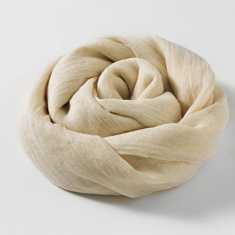 Slubväv scarf | Lätt | Mjuk | Vårscarf | Scarf för kvinnor-Mira Lina