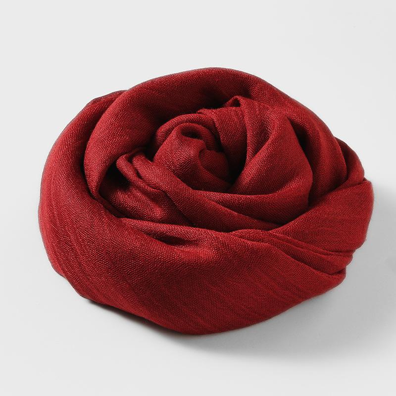 Slubväv scarf | Lätt | Mjuk | Vårscarf | Scarf för kvinnor-Mira Lina