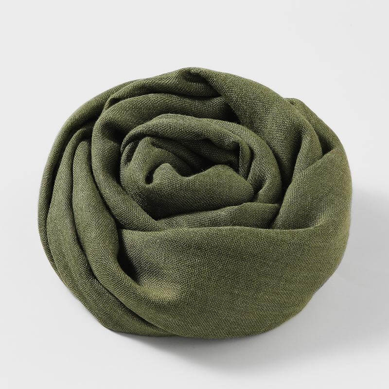 Slubväv scarf | Lätt | Mjuk | Vårscarf | Scarf för kvinnor-Mira Lina