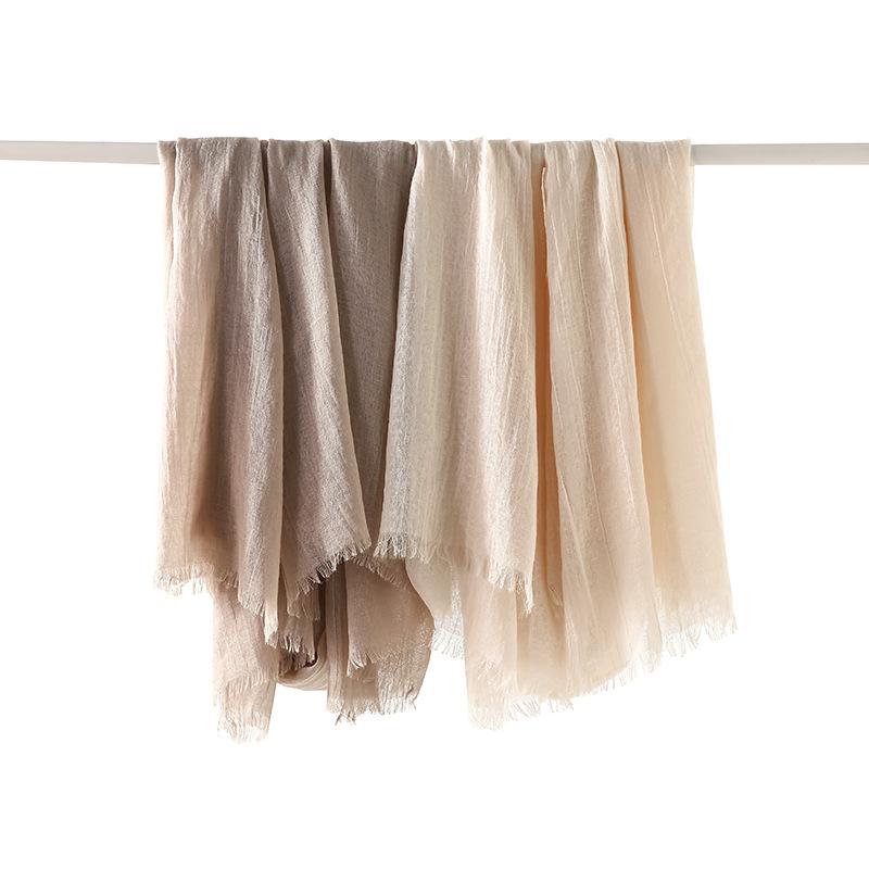 Slubväv scarf | Lätt | Mjuk | Vårscarf | Scarf för kvinnor-Mira Lina