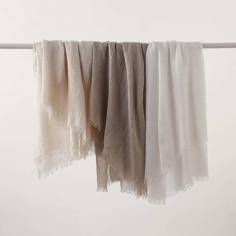 Slubväv scarf | Lätt | Mjuk | Vårscarf | Scarf för kvinnor-Mira Lina