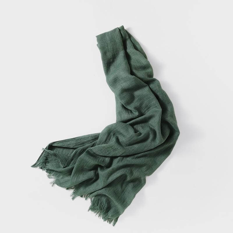 Slubväv scarf | Lätt | Mjuk | Vårscarf | Scarf för kvinnor-Mira Lina