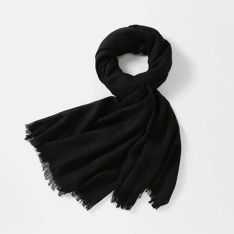 Slubväv scarf | Lätt | Mjuk | Vårscarf | Scarf för kvinnor-Mira Lina