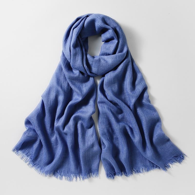 Slubväv scarf | Lätt | Mjuk | Vårscarf | Scarf för kvinnor-Mira Lina