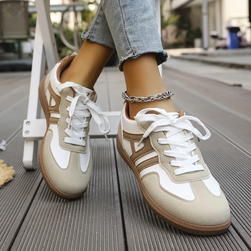Sneakers | Beige | Snörning | Casual sneakers | Damskor-Mira Lina
