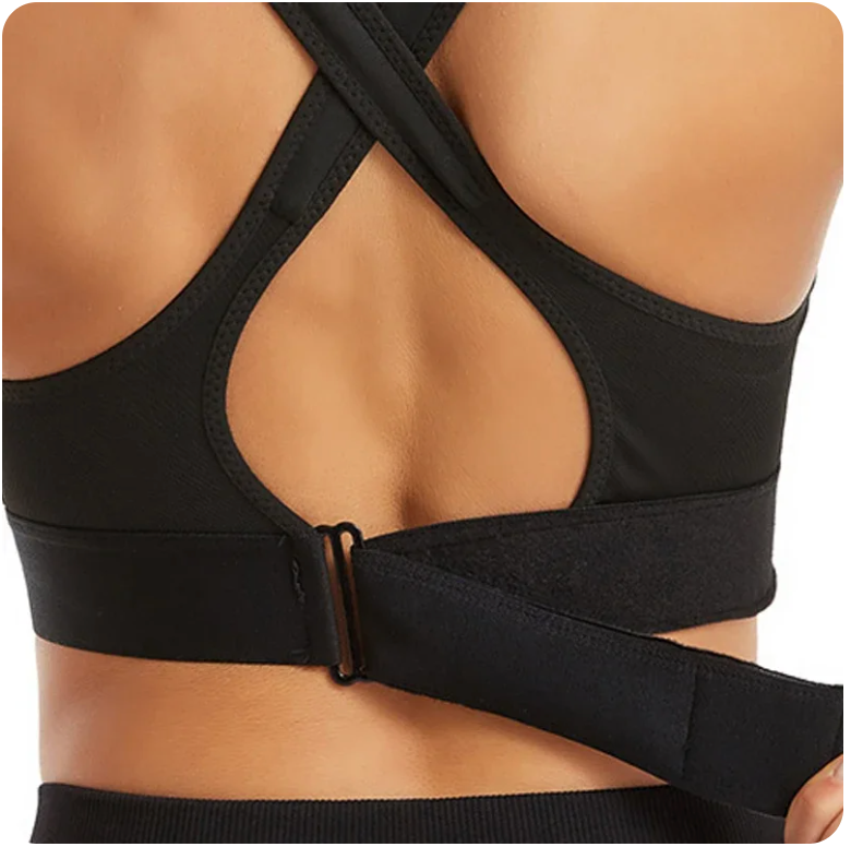 Sport-BH | Frontknäppning | Justerbar | Frontdragkedja | Sport-BH | Sport-BH-Mira Lina