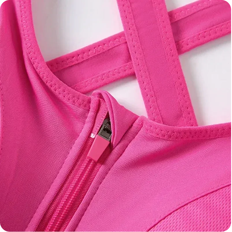 Sport-BH | Frontknäppning | Justerbar | Frontdragkedja | Sport-BH | Sport-BH-Mira Lina