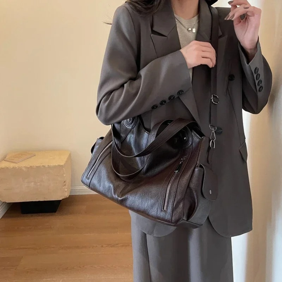 Stor crossbody axelväska för kvinnor-Mira Lina