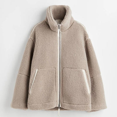 Teddyjacka - Oversized - Zip-Up - Fleecejacka - Damjacka-Eva Jonsson