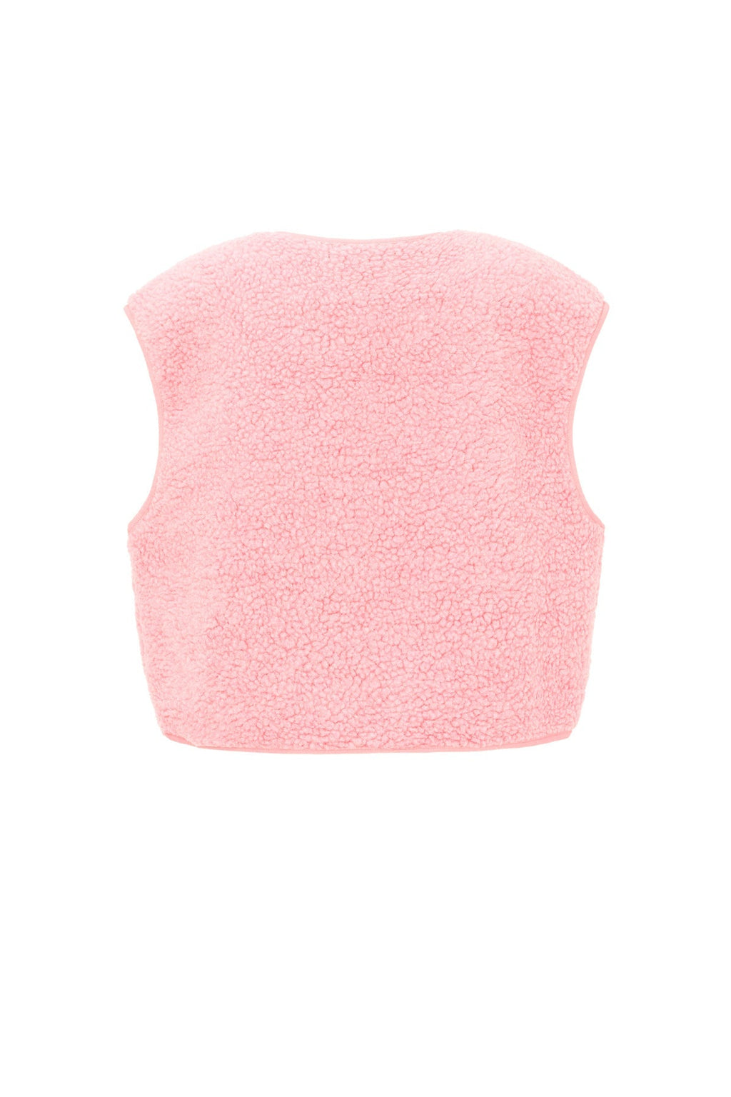 Teddyväst - Ärmlös - Loose Fit - Fleeceväst - Gilet för dam-Mira Lina