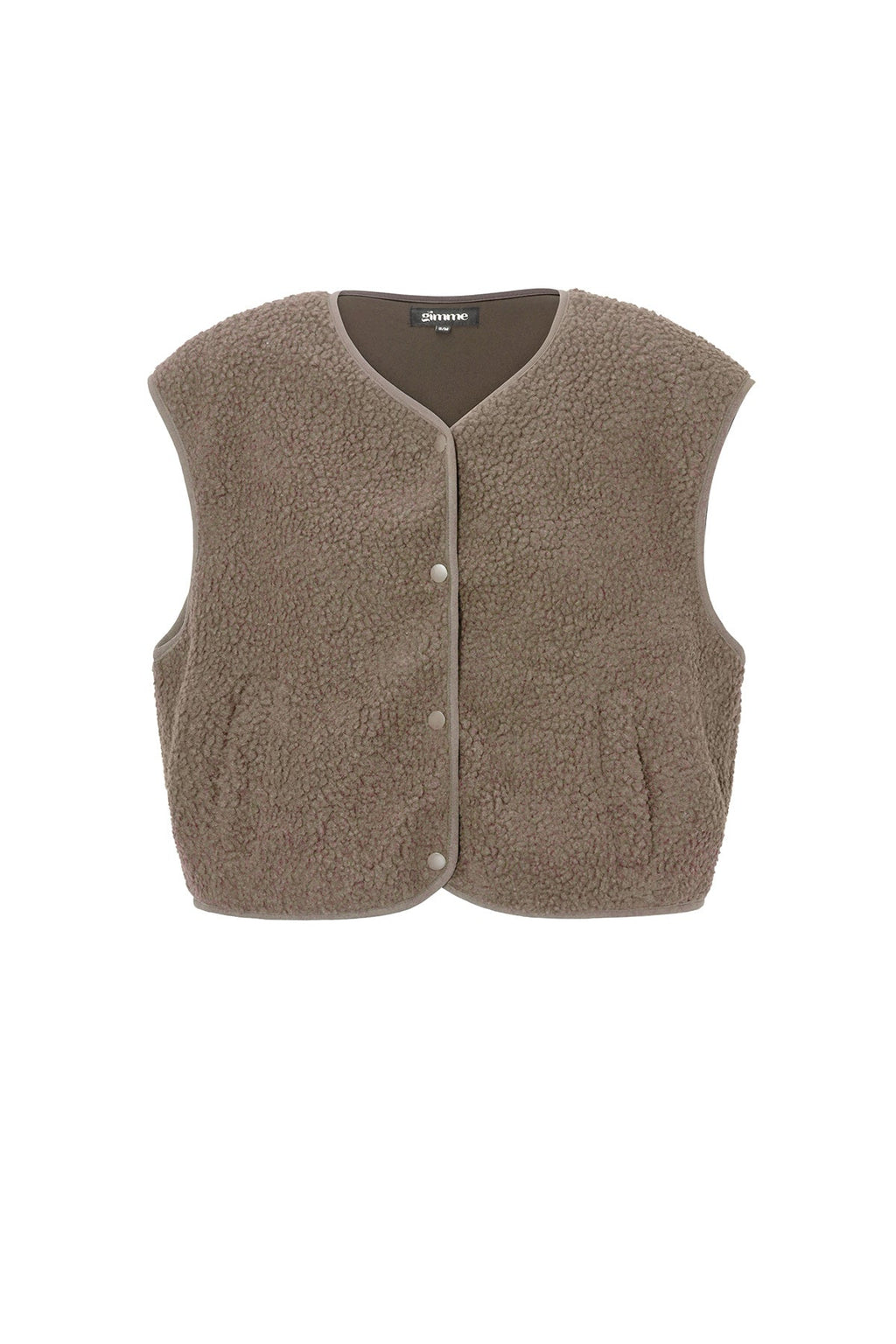 Teddyväst - Ärmlös - Loose Fit - Fleeceväst - Gilet för dam-Mira Lina