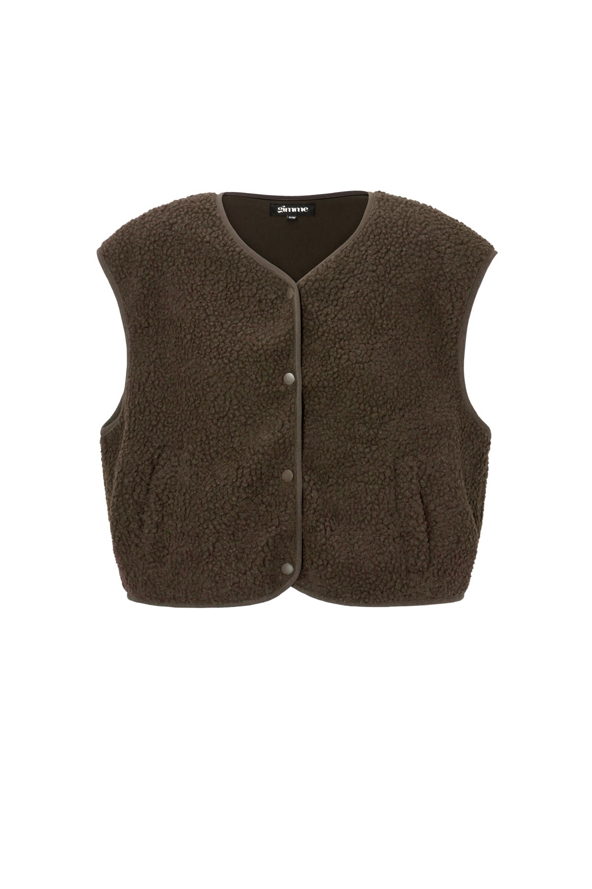 Teddyväst - Ärmlös - Loose Fit - Fleeceväst - Gilet för dam-Mira Lina