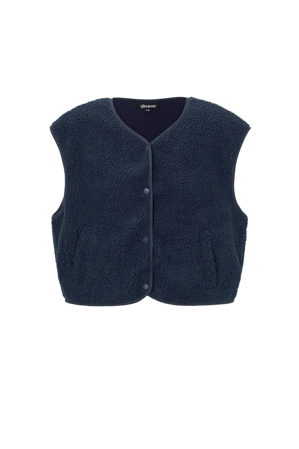Teddyväst - Ärmlös - Loose Fit - Fleeceväst - Gilet för dam-Mira Lina