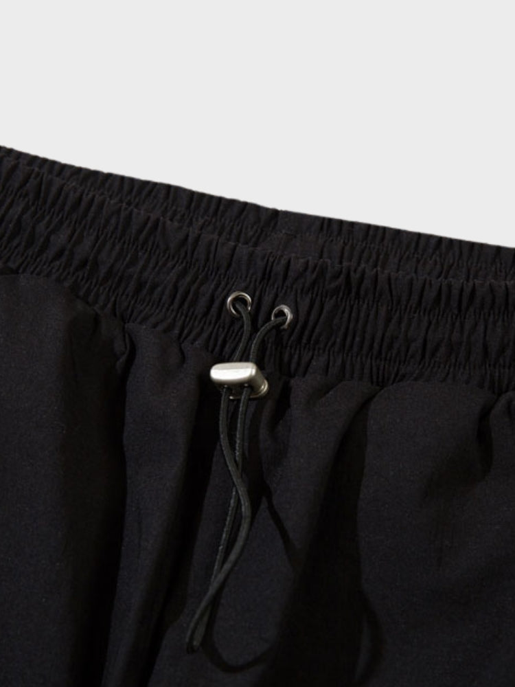 Träningsbyxor - Snörning - Loose Fit - Träningsbyxor med vida ben - Träningsbyxor för kvinnor-Mira Lina