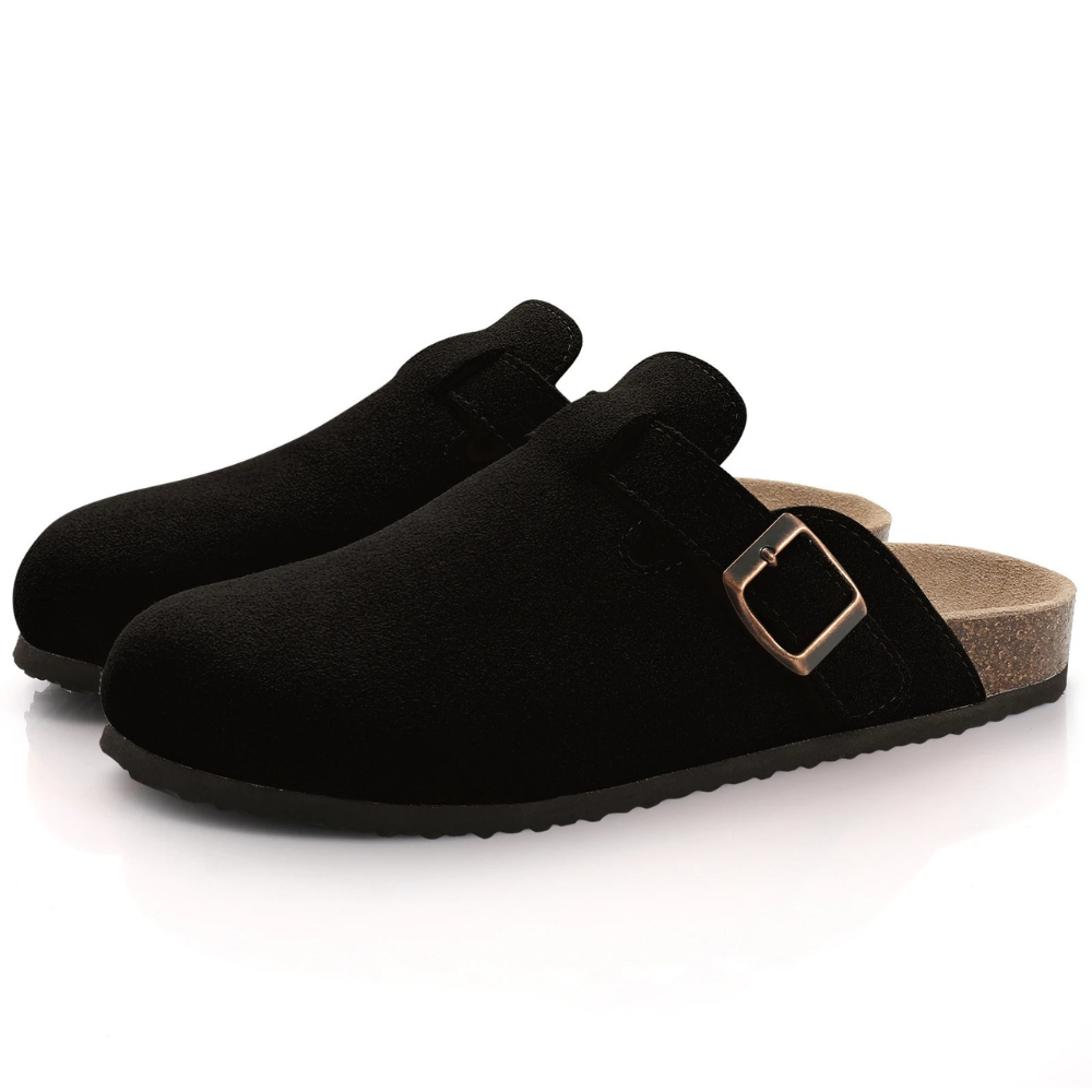 Träskor | Slip-On | Borstad mikrofiber | Ergonomisk forma skor | Träskor för kvinnor-Mira Lina