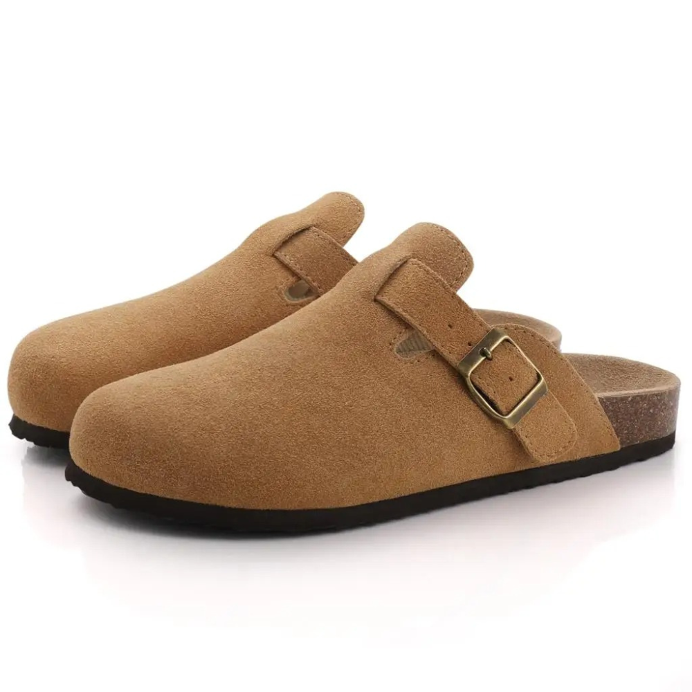 Träskor | Slip-On | Borstad mikrofiber | Ergonomisk forma skor | Träskor för kvinnor-Mira Lina