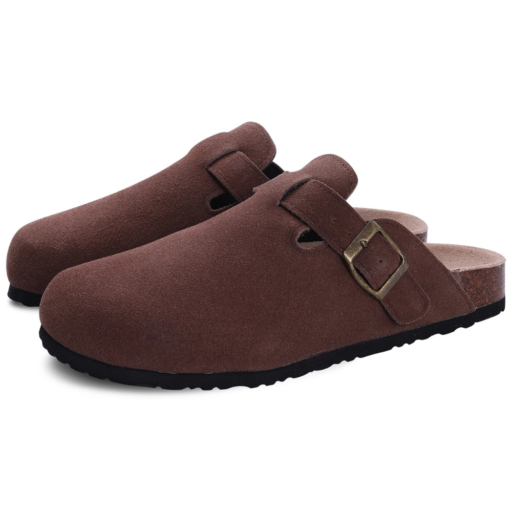 Träskor | Slip-On | Borstad mikrofiber | Ergonomisk forma skor | Träskor för kvinnor-Mira Lina