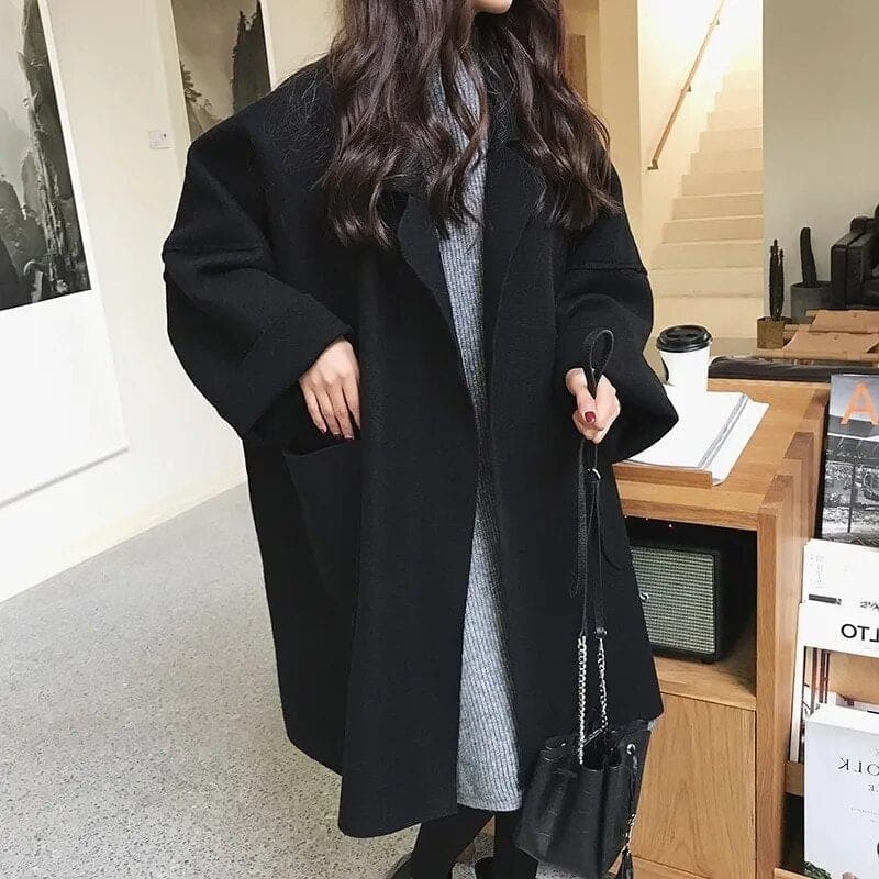 Trenchcoatigan – Ull – Oversized – Trenchcoat – Damrock-Mira Lina