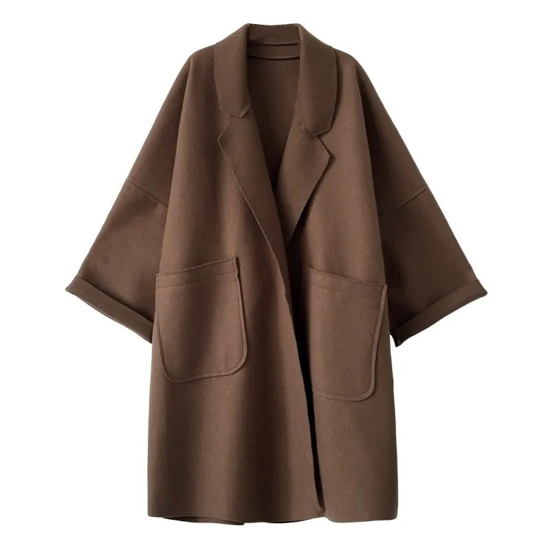 Trenchcoatigan – Ull – Oversized – Trenchcoat – Damrock-Mira Lina