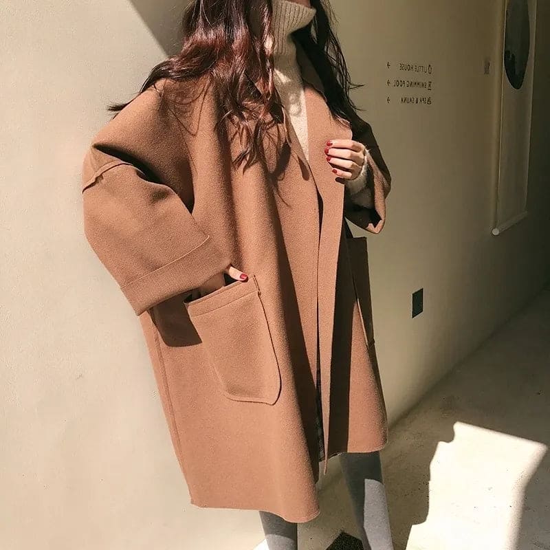 Trenchcoatigan – Ull – Oversized – Trenchcoat – Damrock-Mira Lina