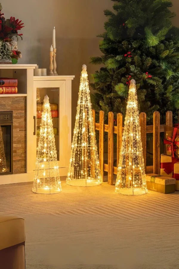 Upplyst kon - LED-kon för julgransdekoration utomhus-Mira Lina