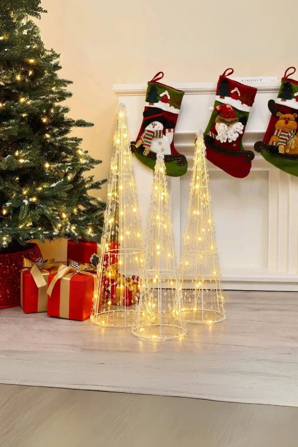 Upplyst kon - LED-kon för julgransdekoration utomhus-Mira Lina