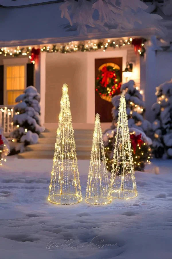 Upplyst kon - LED-kon för julgransdekoration utomhus-Mira Lina