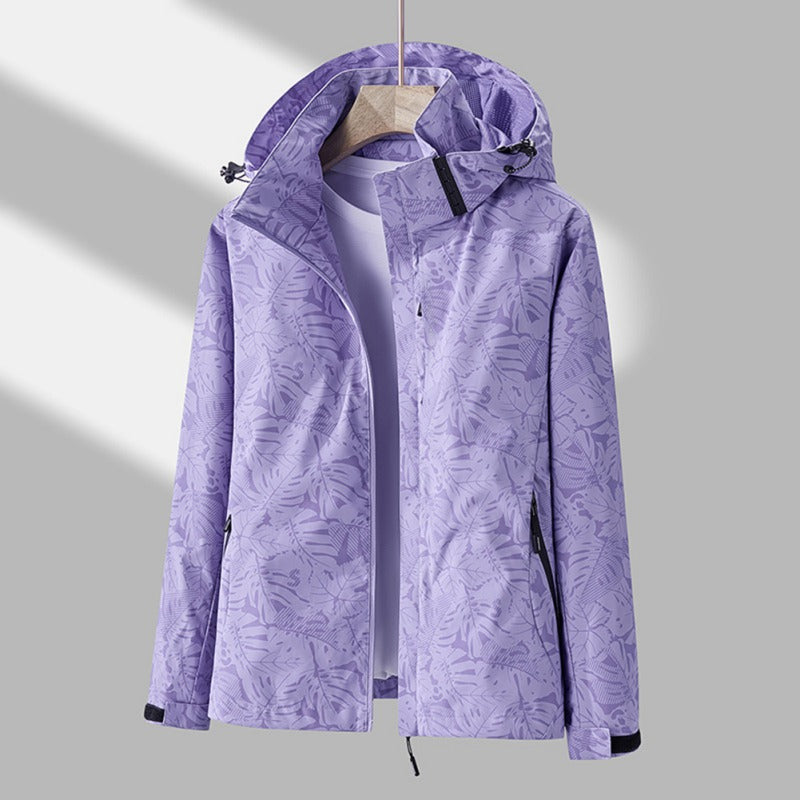 Windbreaker Jacket - Vattentät vandringsjacka med huva för damer-Mira Lina