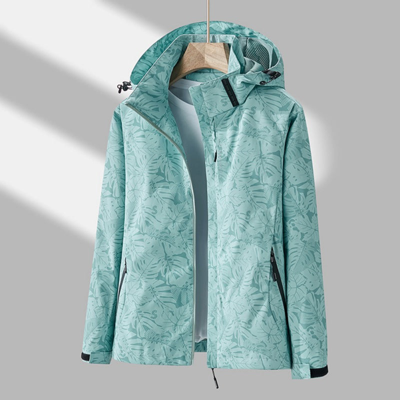 Windbreaker Jacket - Vattentät vandringsjacka med huva för damer-Mira Lina